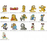 16 Garfield Embroidery Designs Collection 01